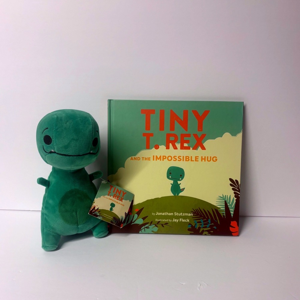 Tiny T Rex and the Impossible Hug Hardcover Book and Plush Dinosaur Set Stutzman